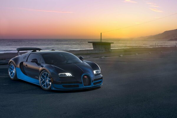 Bugatti veyron бугатти вейрон и море