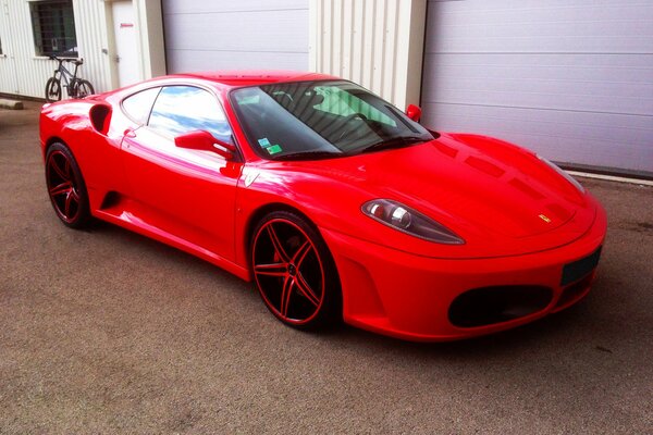 Ferrari bright red