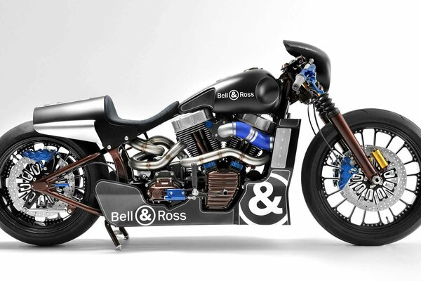 Chic black harley motorcycle