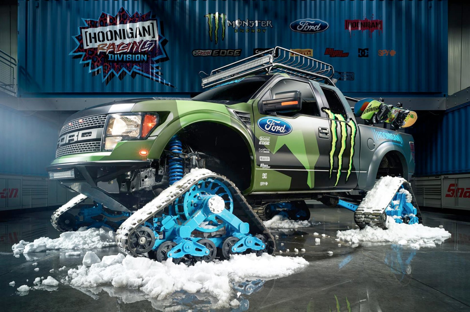 форд f-150 raptortrax 2014 кен блок hoonigan спортивные дивизия monster energy