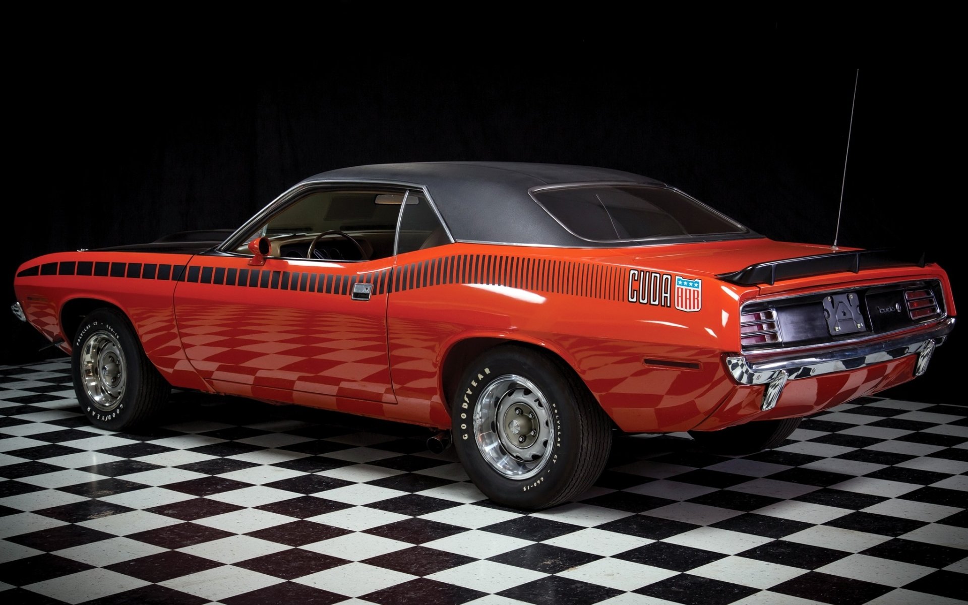 plymouth aar cuda aero muscle car muscle car vue arrière fond