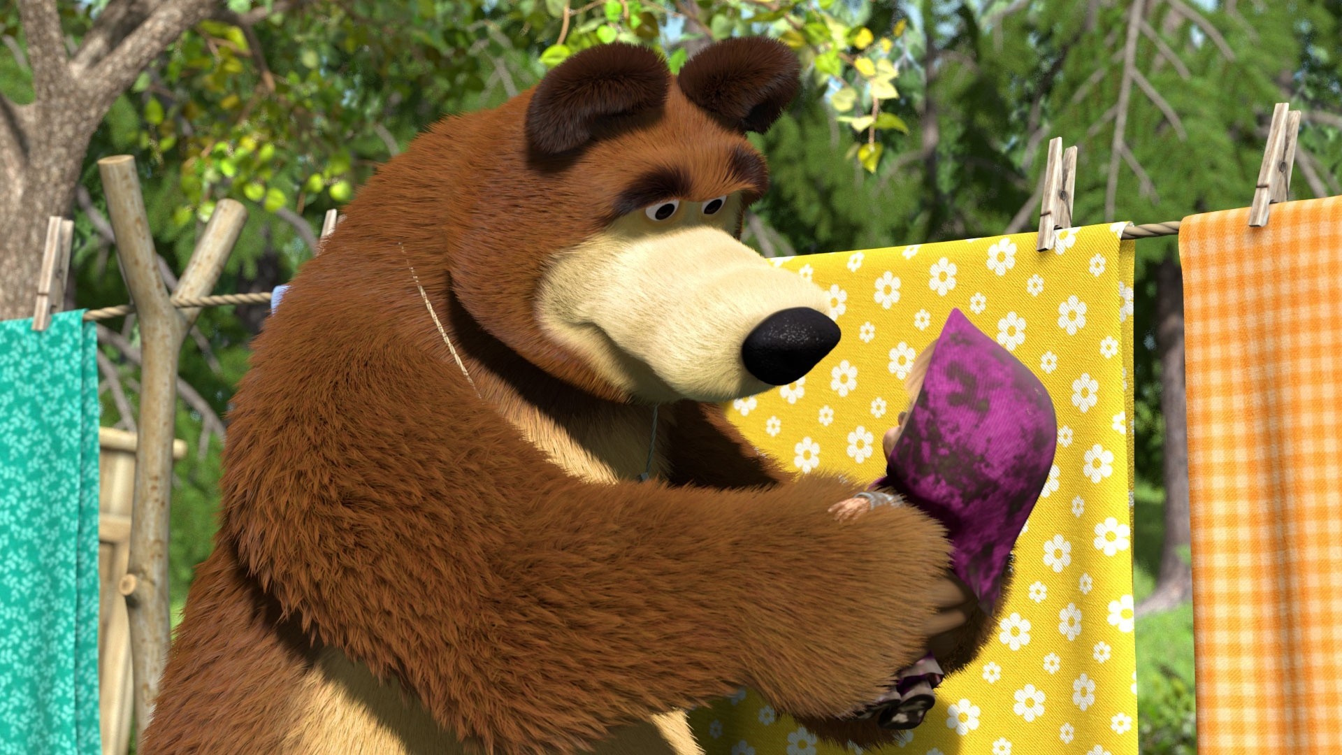 orso masha cartone animato