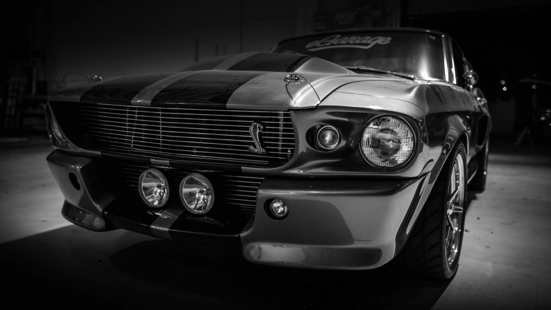 ford mustang shelby gt500 eleanor srebrny muscle car auto car