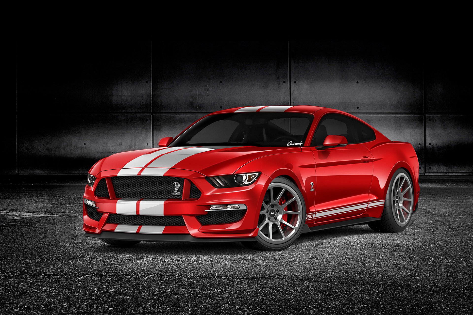 ford mustang gt350 da gurnade rosso muscle car rendering rosso muscle car rendering