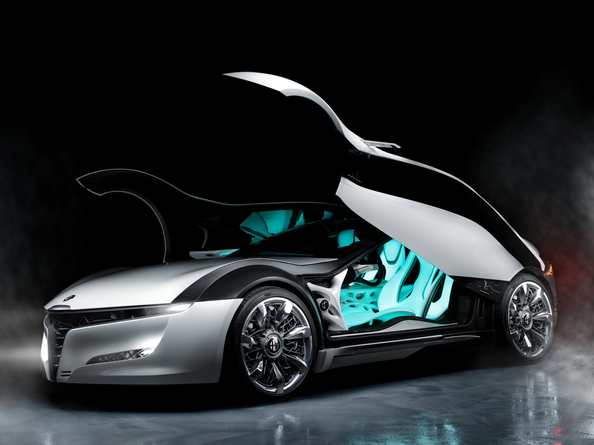 alfa romeo pandion samochód koncepcyjny drzwi widok z boku