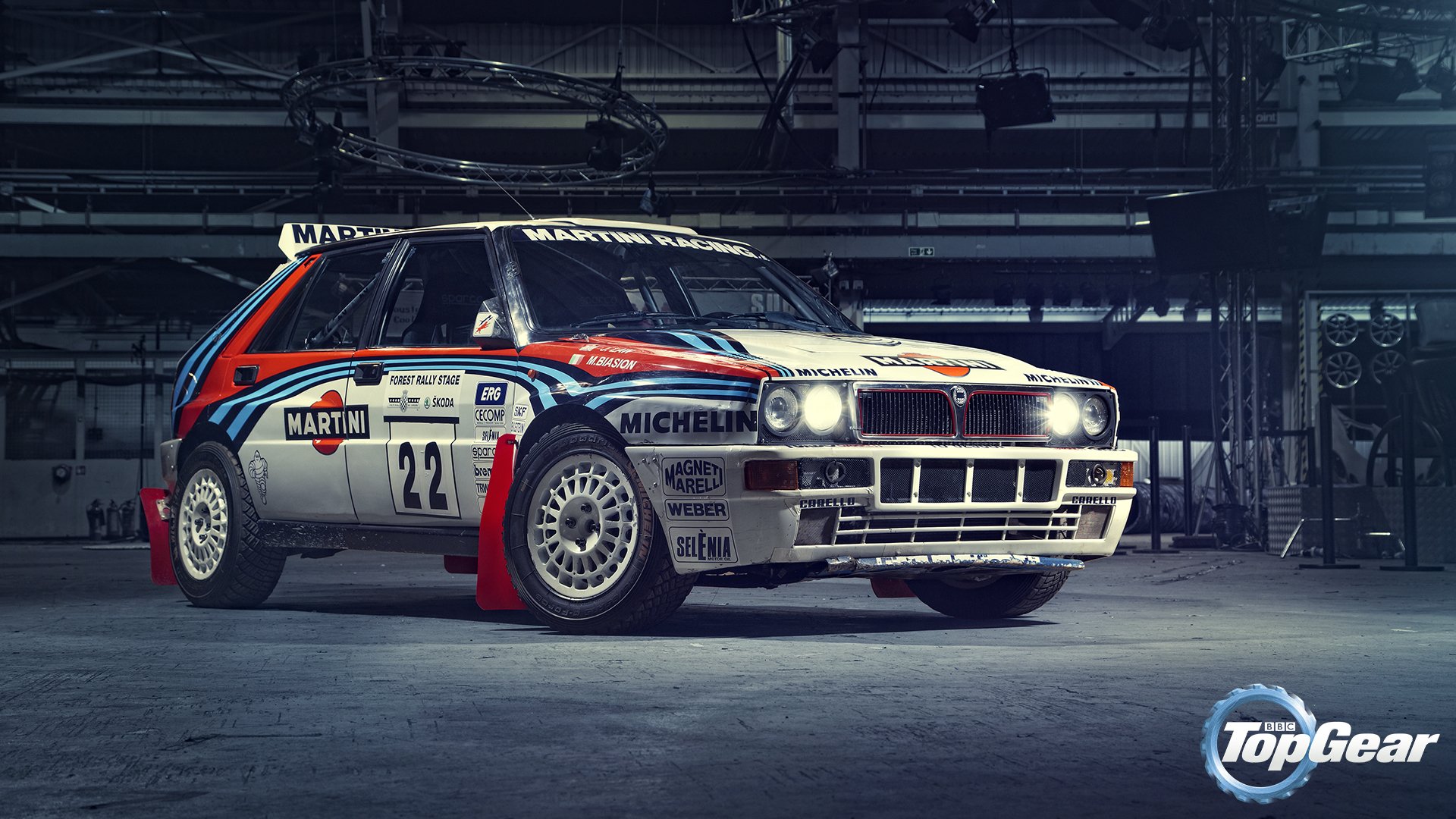 lancia delta integrale hf martini racing top gear