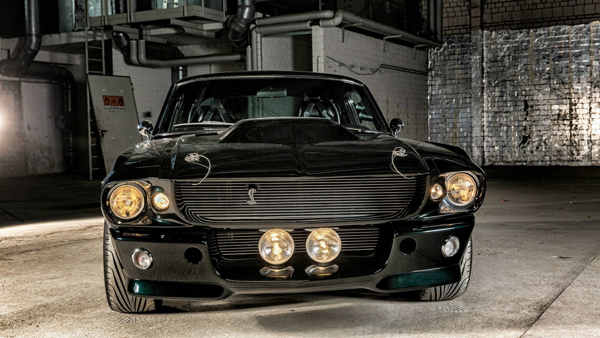 ford mustang shelby gt 500 eleanor negro coche del músculo ford mustang