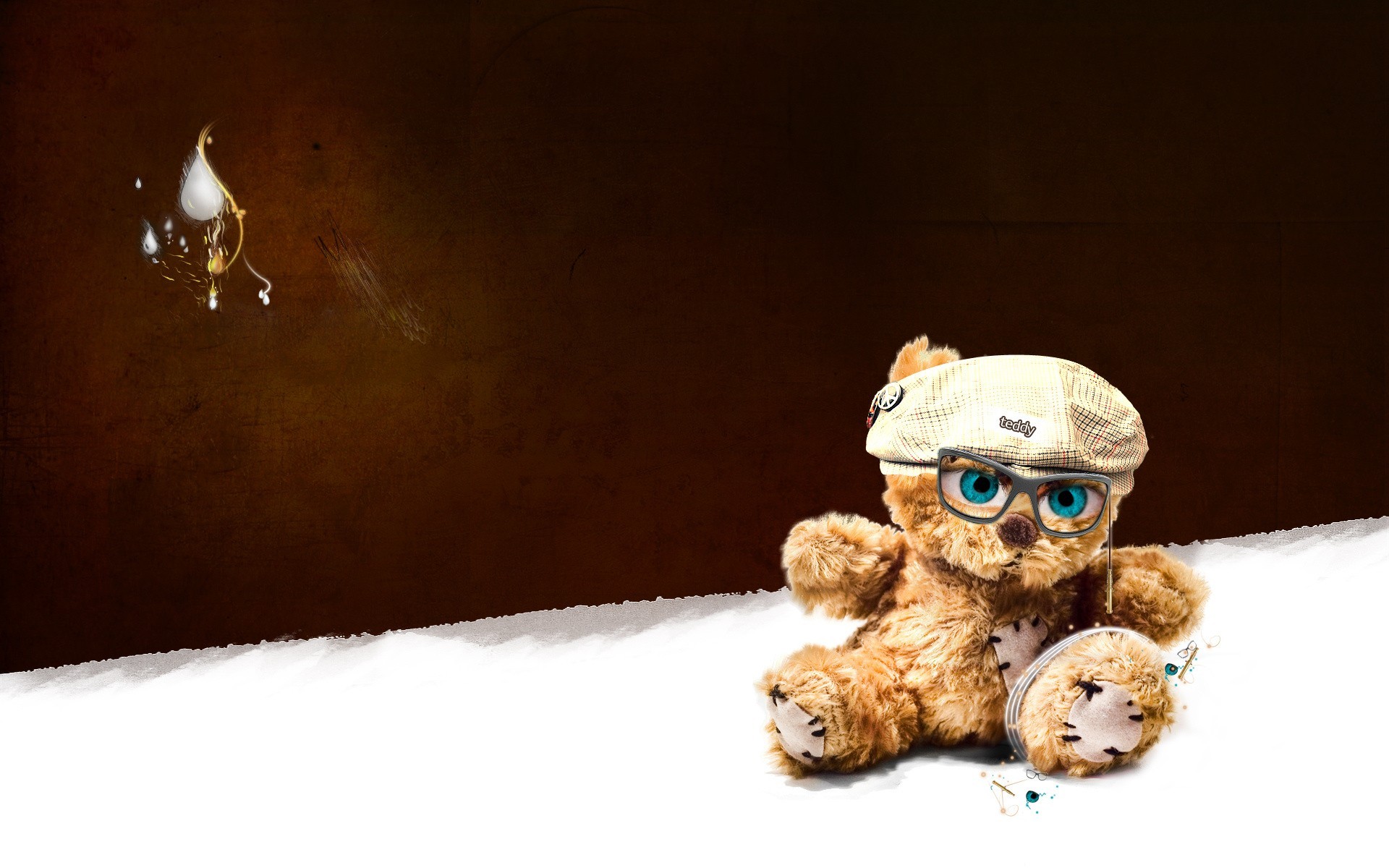 teddy bear toys sunglasse