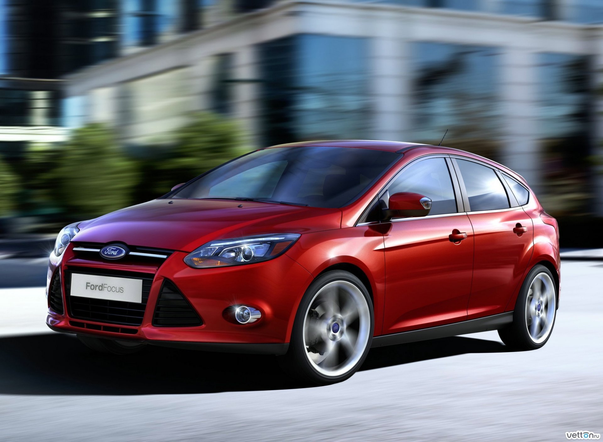 ford focus3 auto rossa hatchback