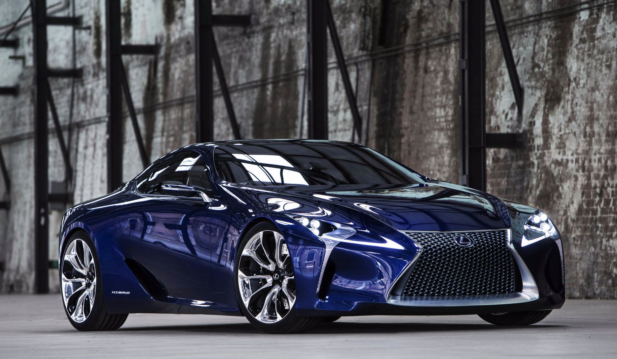 lexus lf-lc azul concepto vista frontal lexus