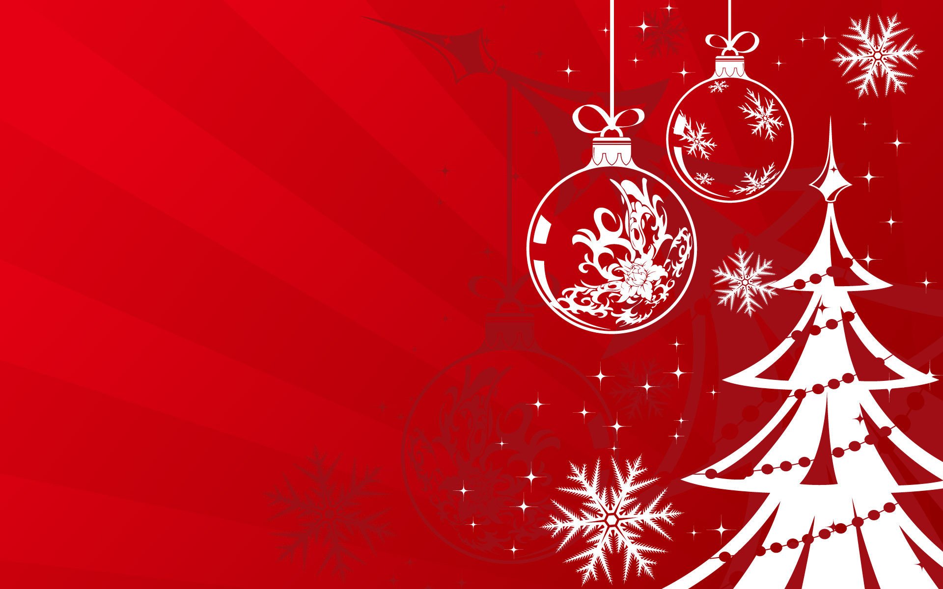 nuovo anno albero di natale rosso palle