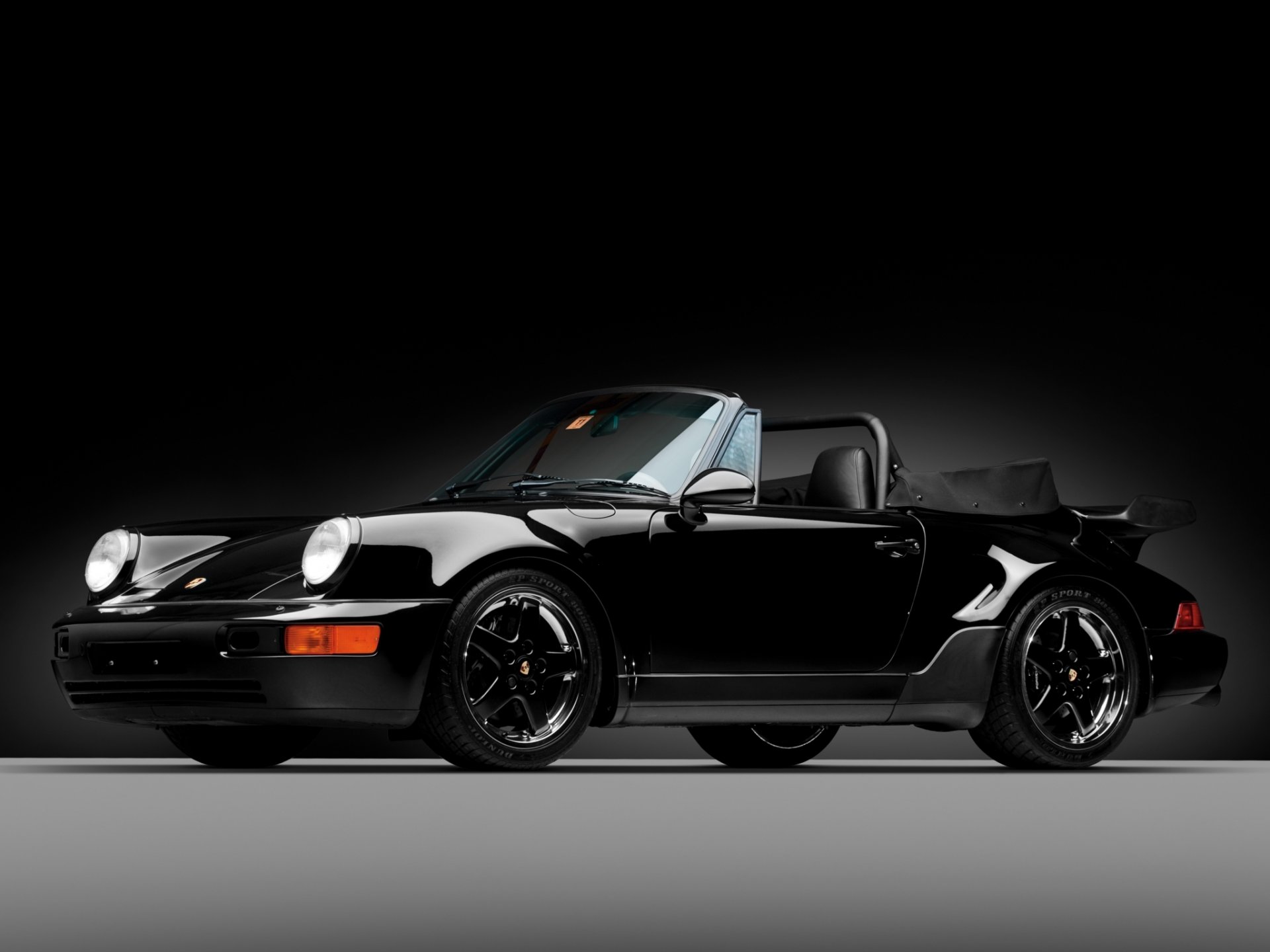 porsche 911 america roadster 1992 noir