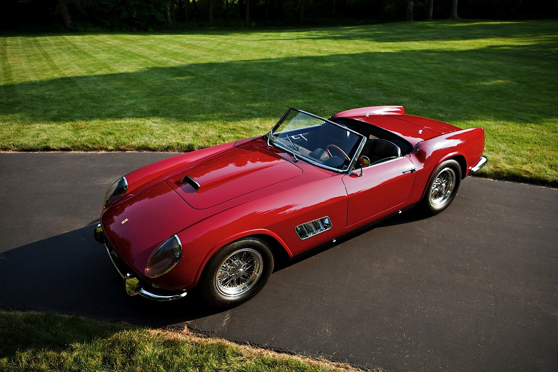ferrari gt california convertible rojo retro