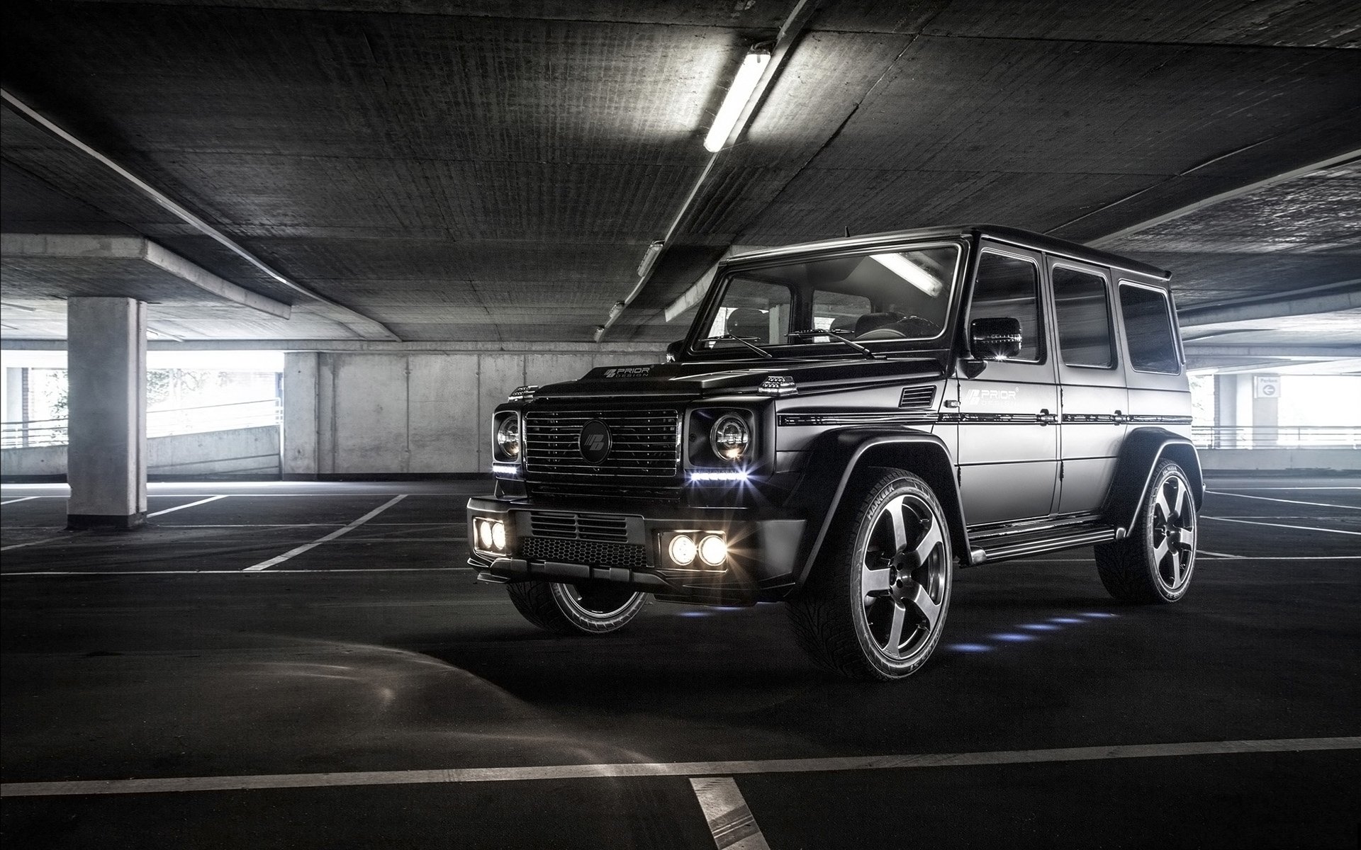 prior design mercedes-benz g-class widebody mercedes g-class gelendvagen tuning front parking