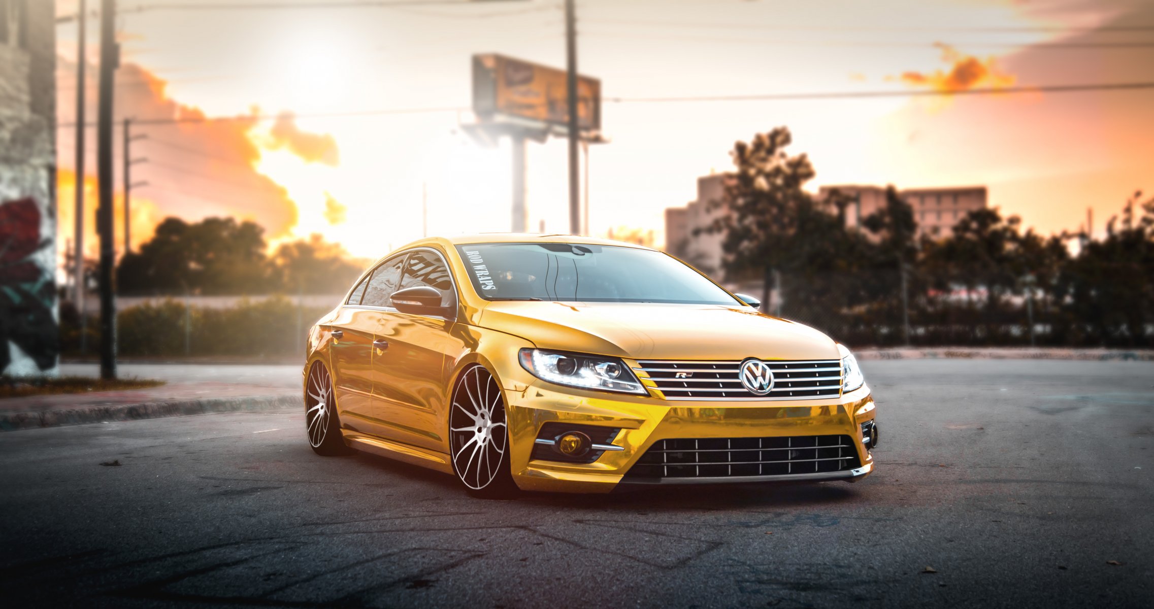 volkswagen passat cc тюнинг золото фольксваген пассат