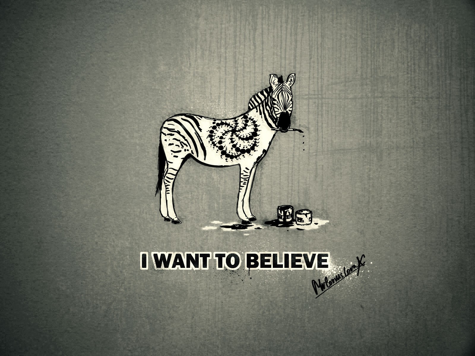 i want to believe zebra
