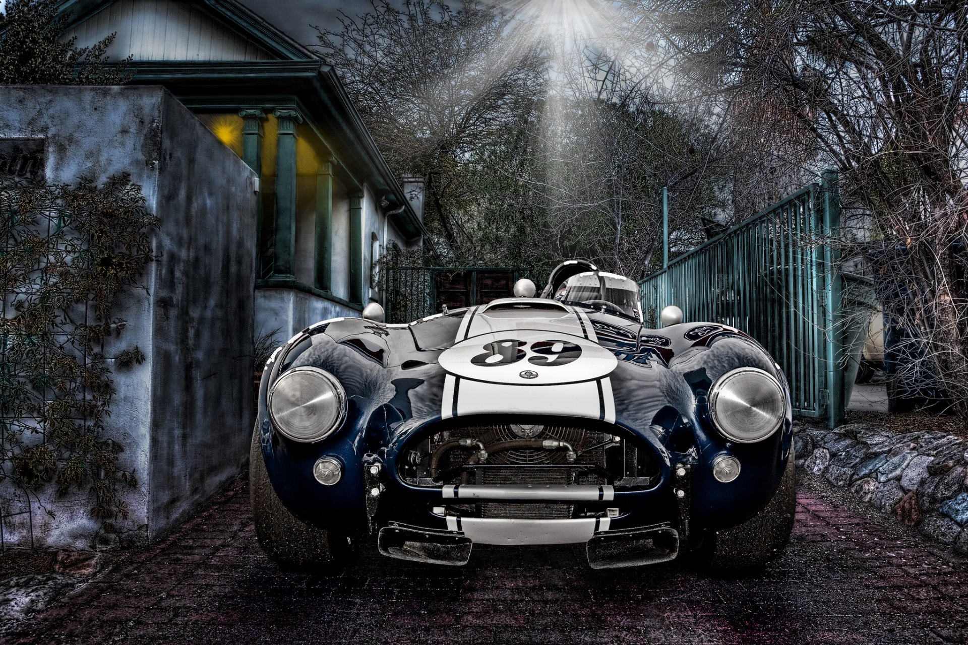 cobra shelby sportowy wyścigowy samochód klasyczny legenda