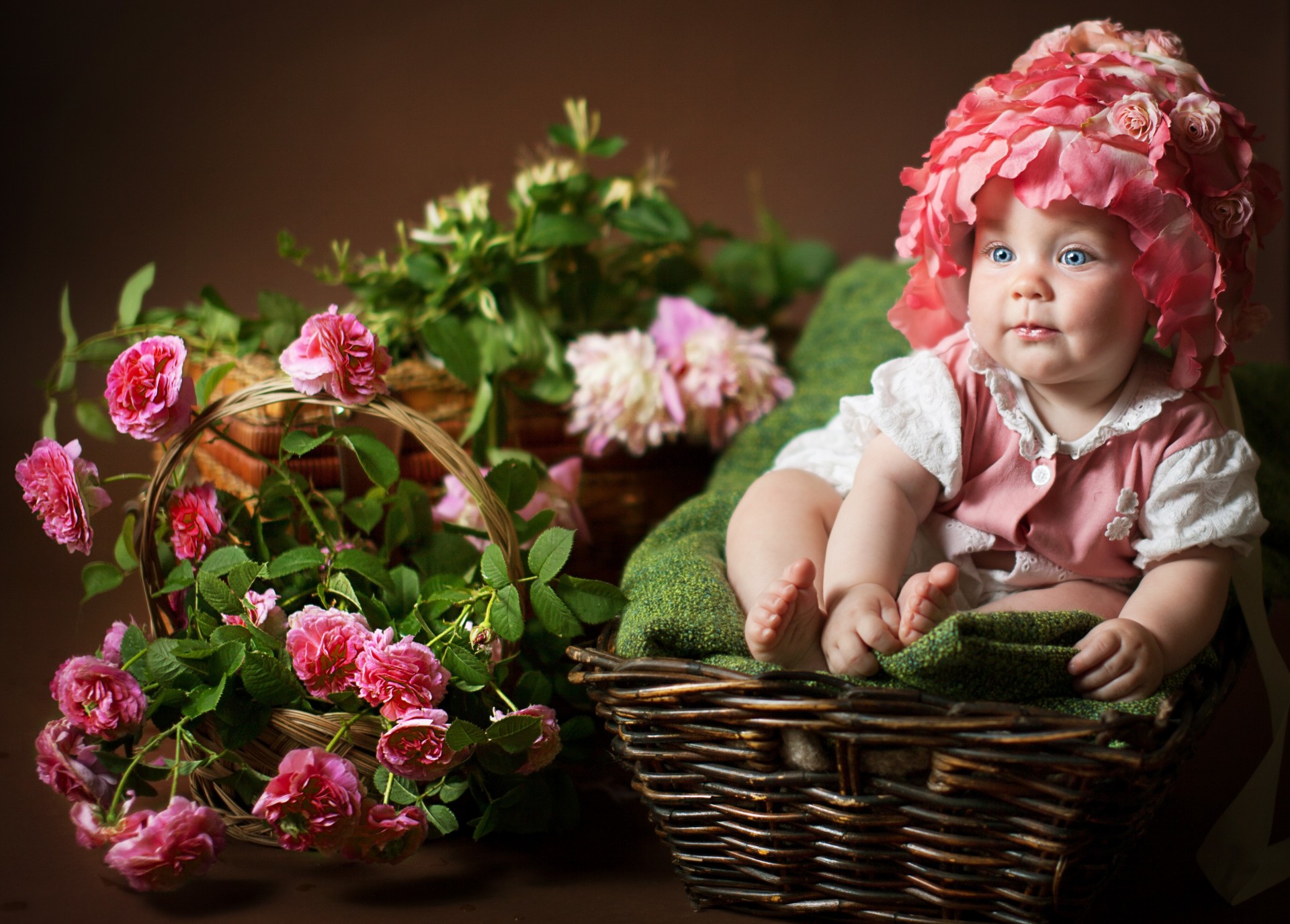 fiori shopping ragazza bambino