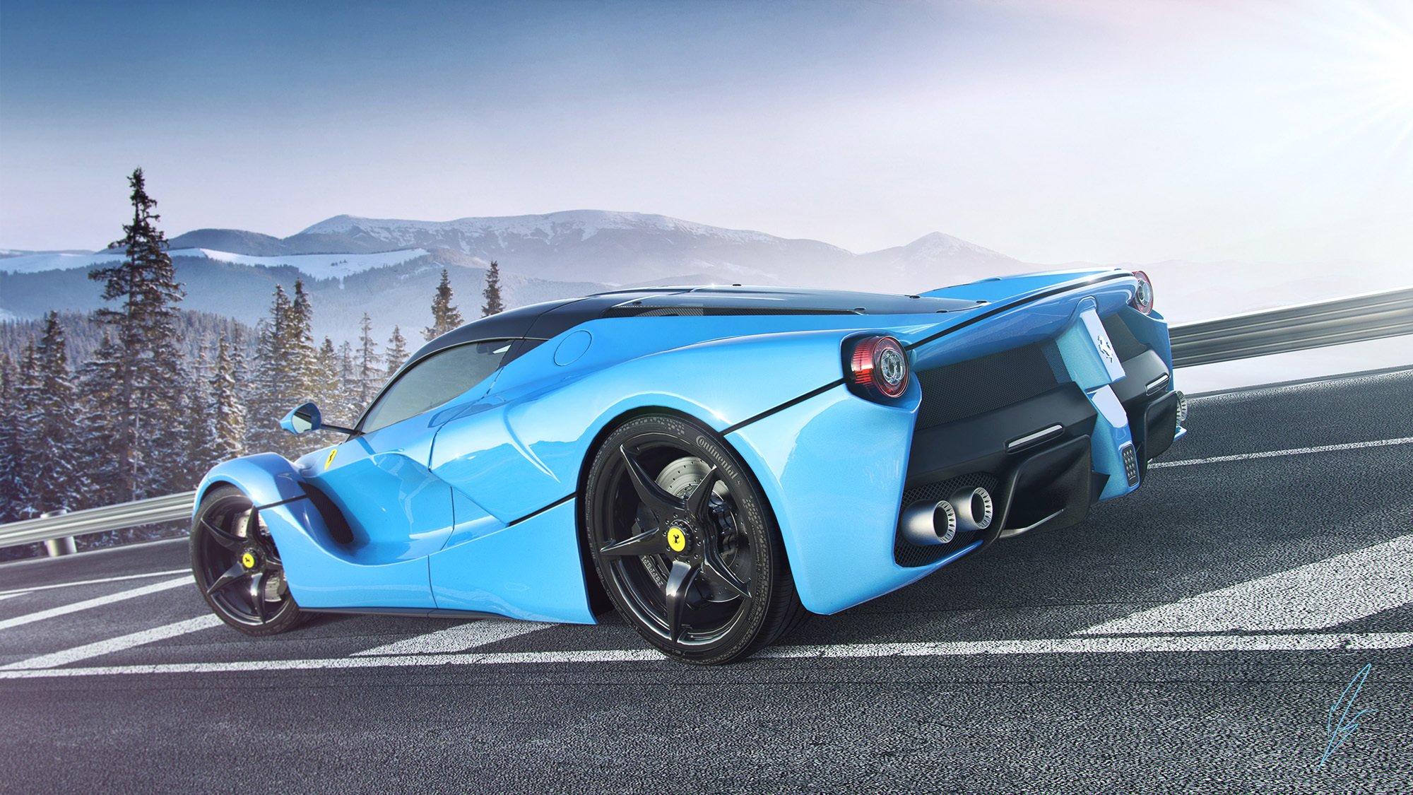 ferrari laferrari superdeportivo autoempapelado