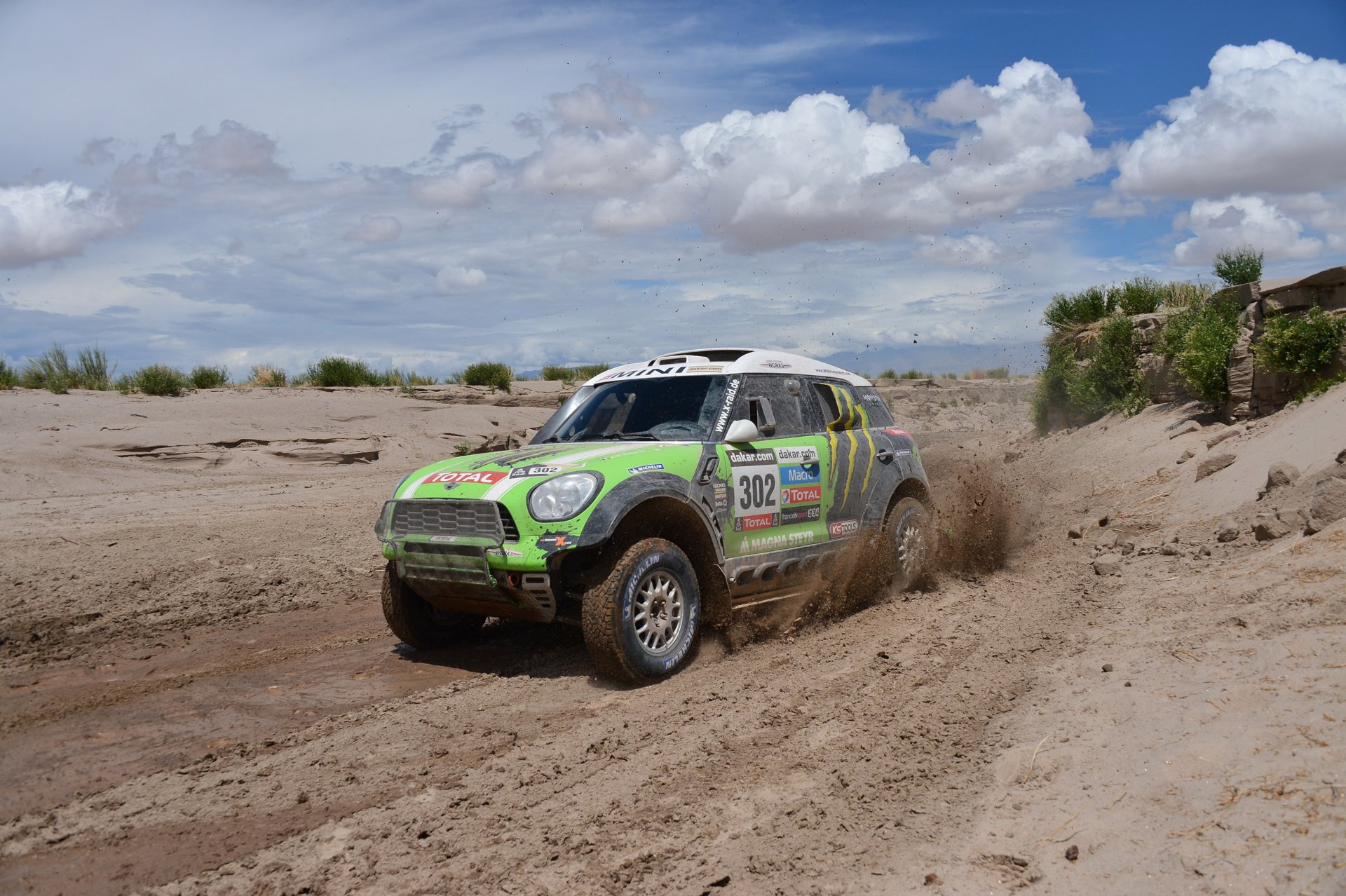 mini cooper mini mini cooper dakar clouds mud green