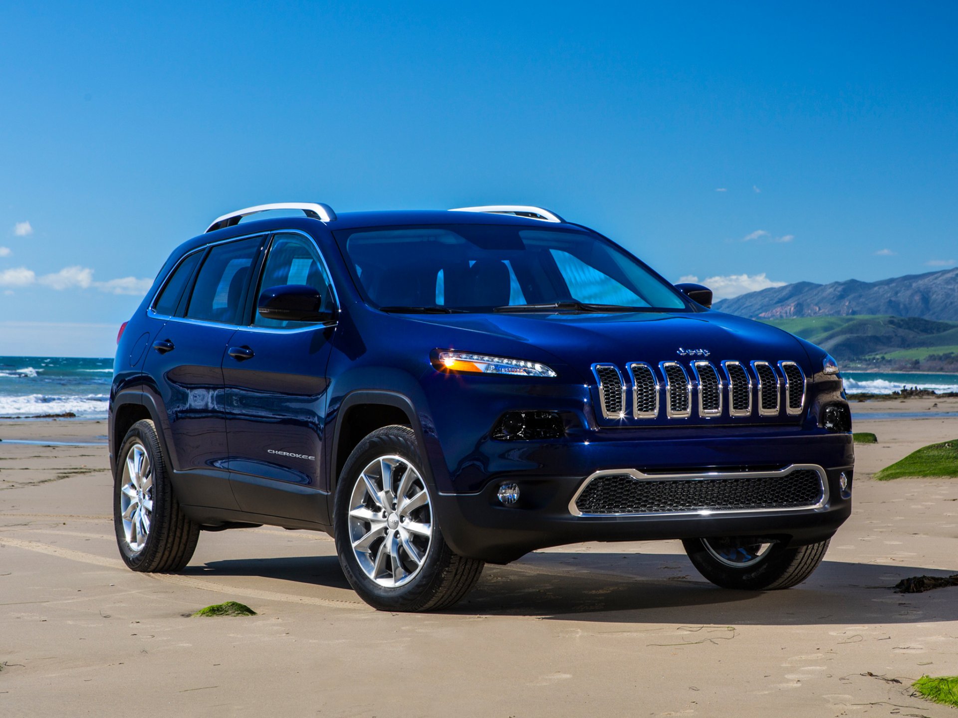 jeep cherokee limited voiture suv ciel bleu fond d écran