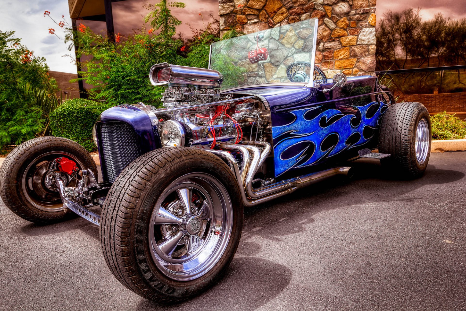 hot rod классический автомобиль передок