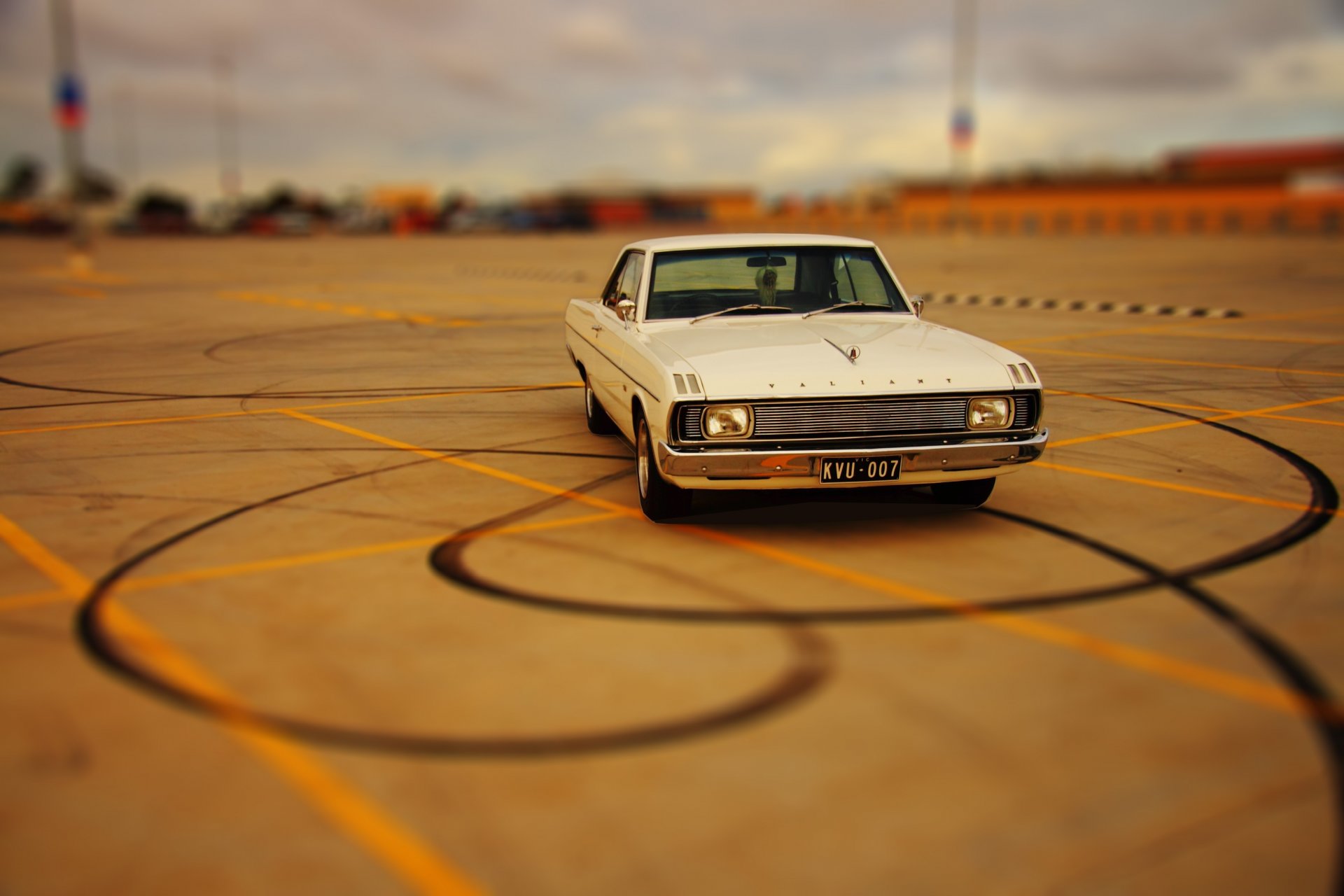 chrysler valiente auto retro coche blanco