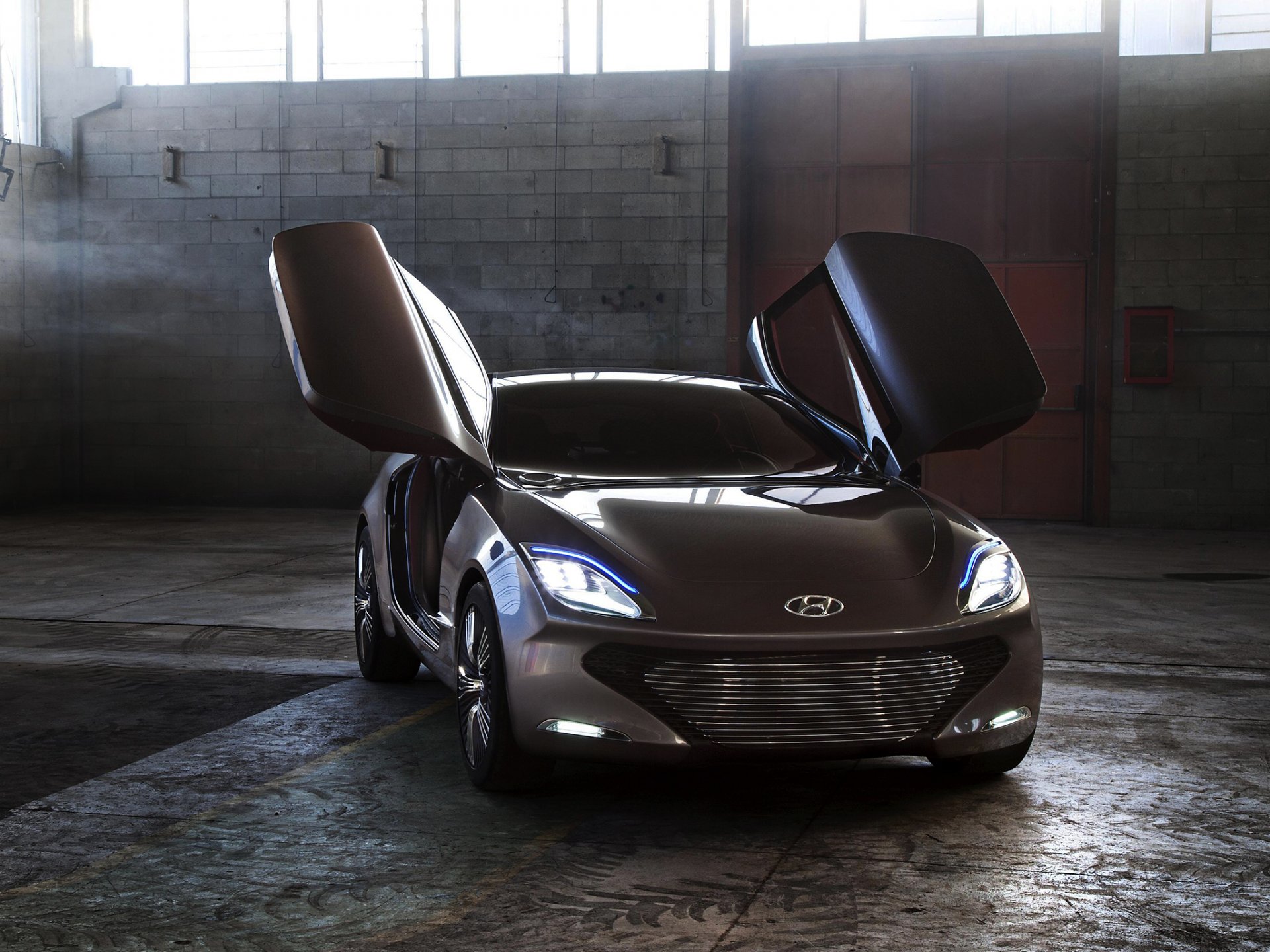 hyundai i-oniq konzept front scheinwerfer auto licht