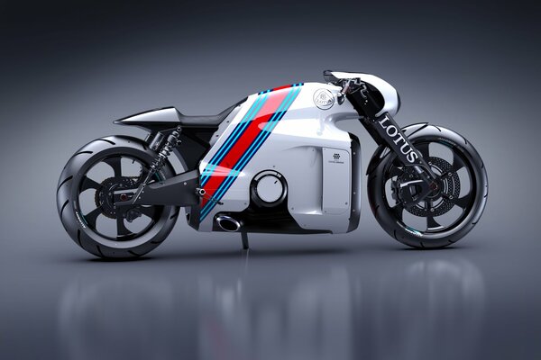 Superbike Lotus C - 01 con design minimalista
