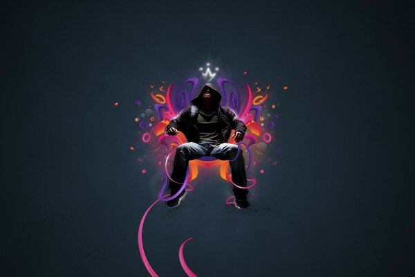 The secret man in the hood or the mysterious King