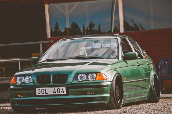 BMW E46 vert trempé