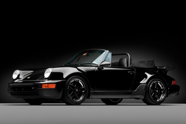 Porsche 1992 ennegreciendo negro