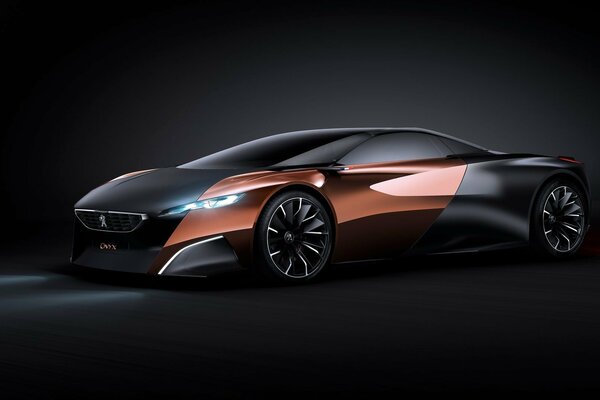 Peugeot Optical su sfondo nero