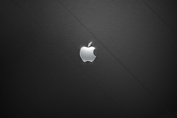 Image of an apple on a black background