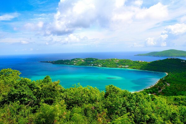 Azure coast, beautiful houses