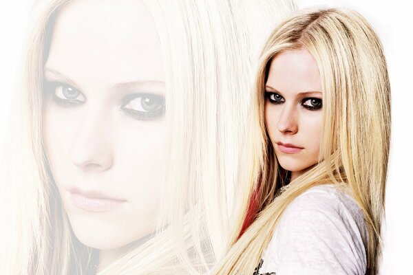Portrait d Avril Lavigne au regard inébranlable