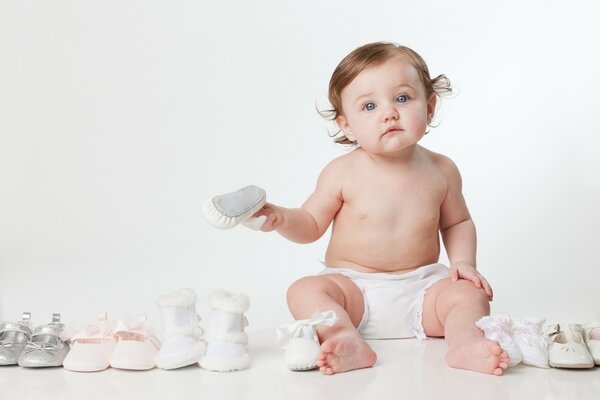 The child who chooses shoes