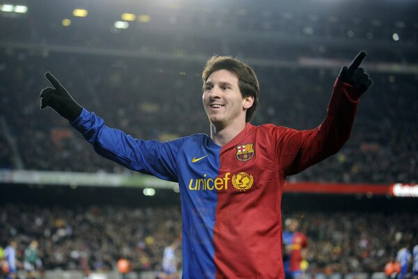 Chéris Messi se réjouit du but marqué