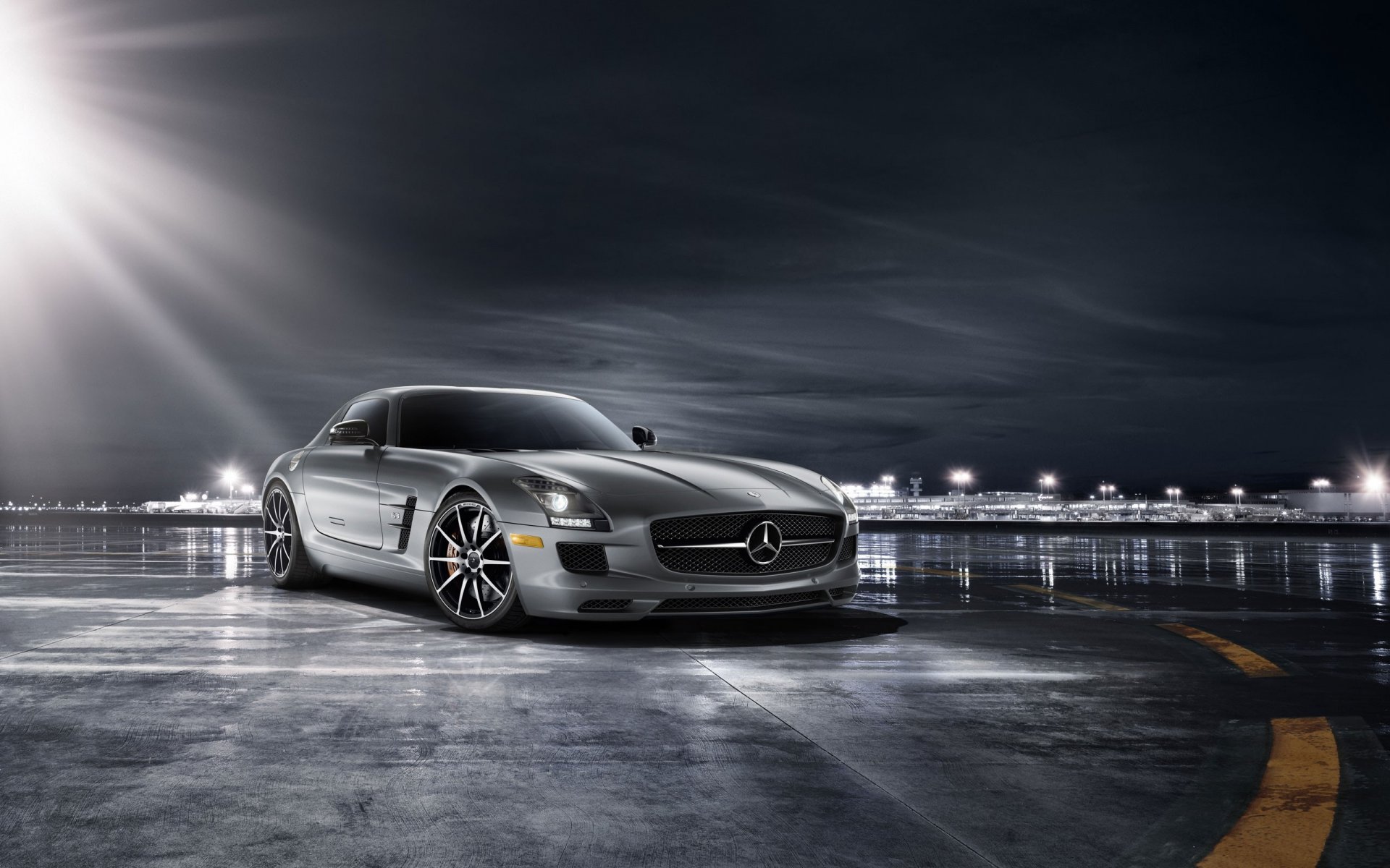 mercedes sls amg mercedes supersamochód samochód autowall