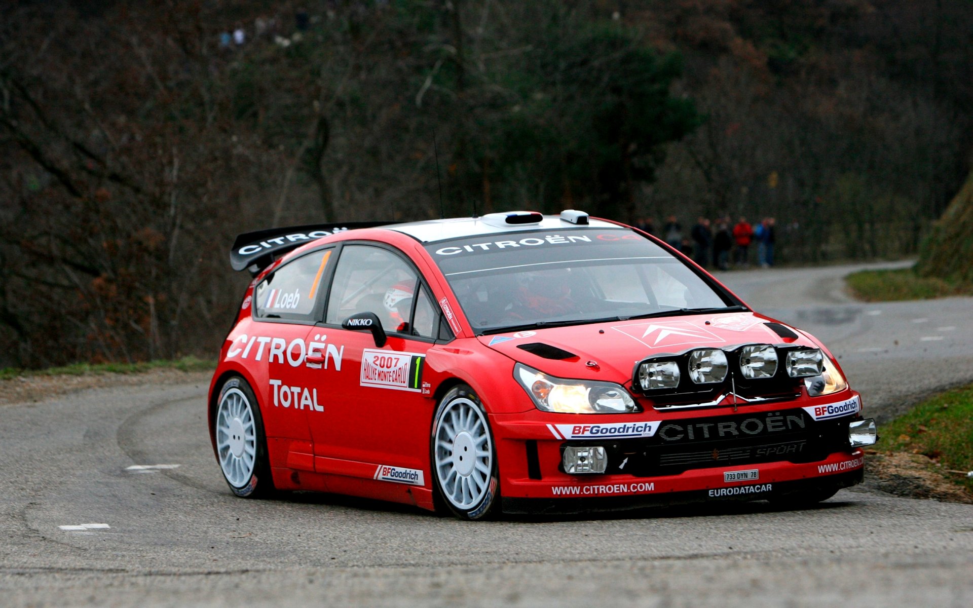 citroen c4 rally wrc rally auto auto sebastian loeb toro rosso sport citroen rosso fari strada asfalto