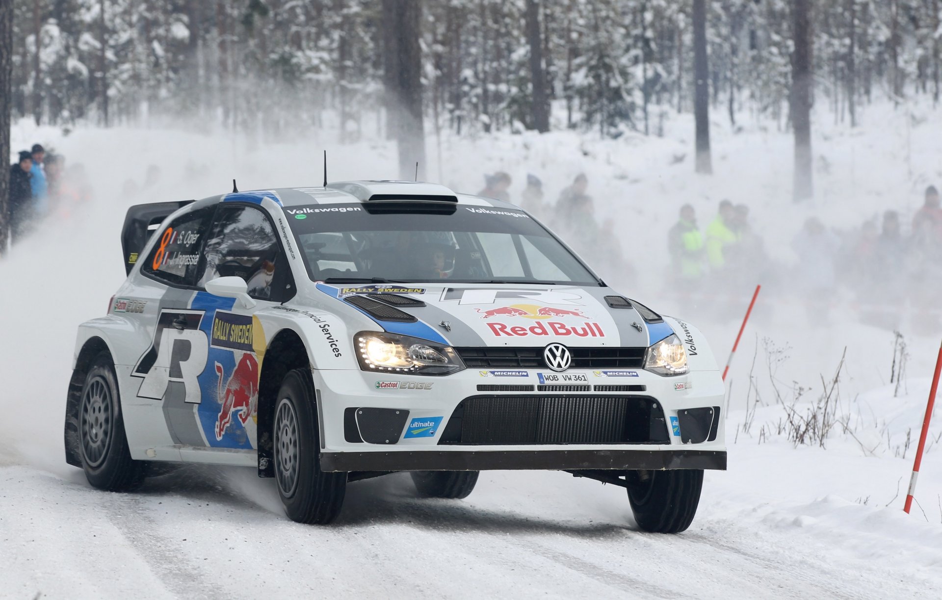 volkswagen polo neve wrc sébastien ogier rally inverno rally foresta