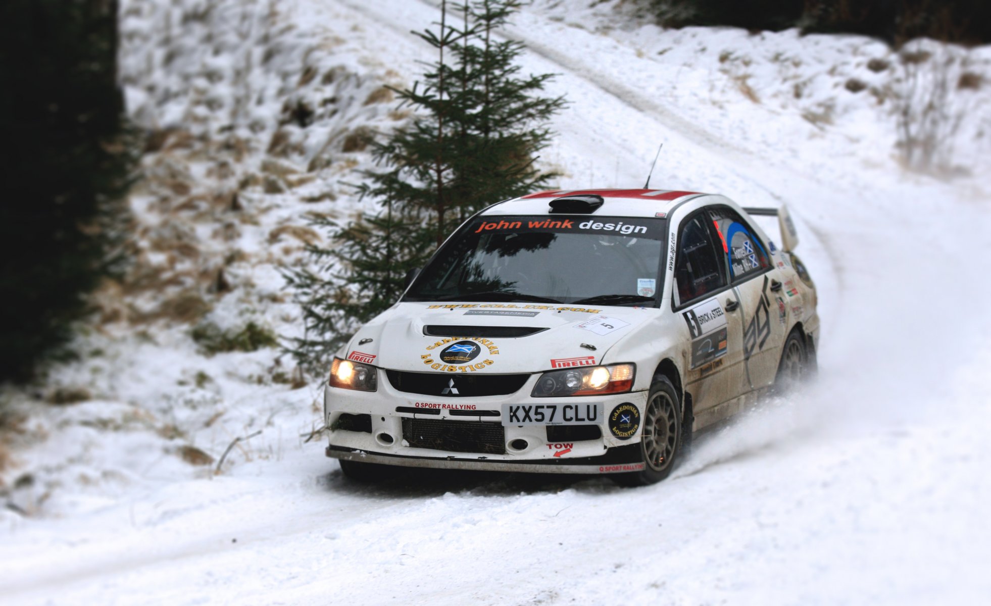 mitsubishi professioni rally inverno neve gara lancer anteriore rally bianco wrc sport