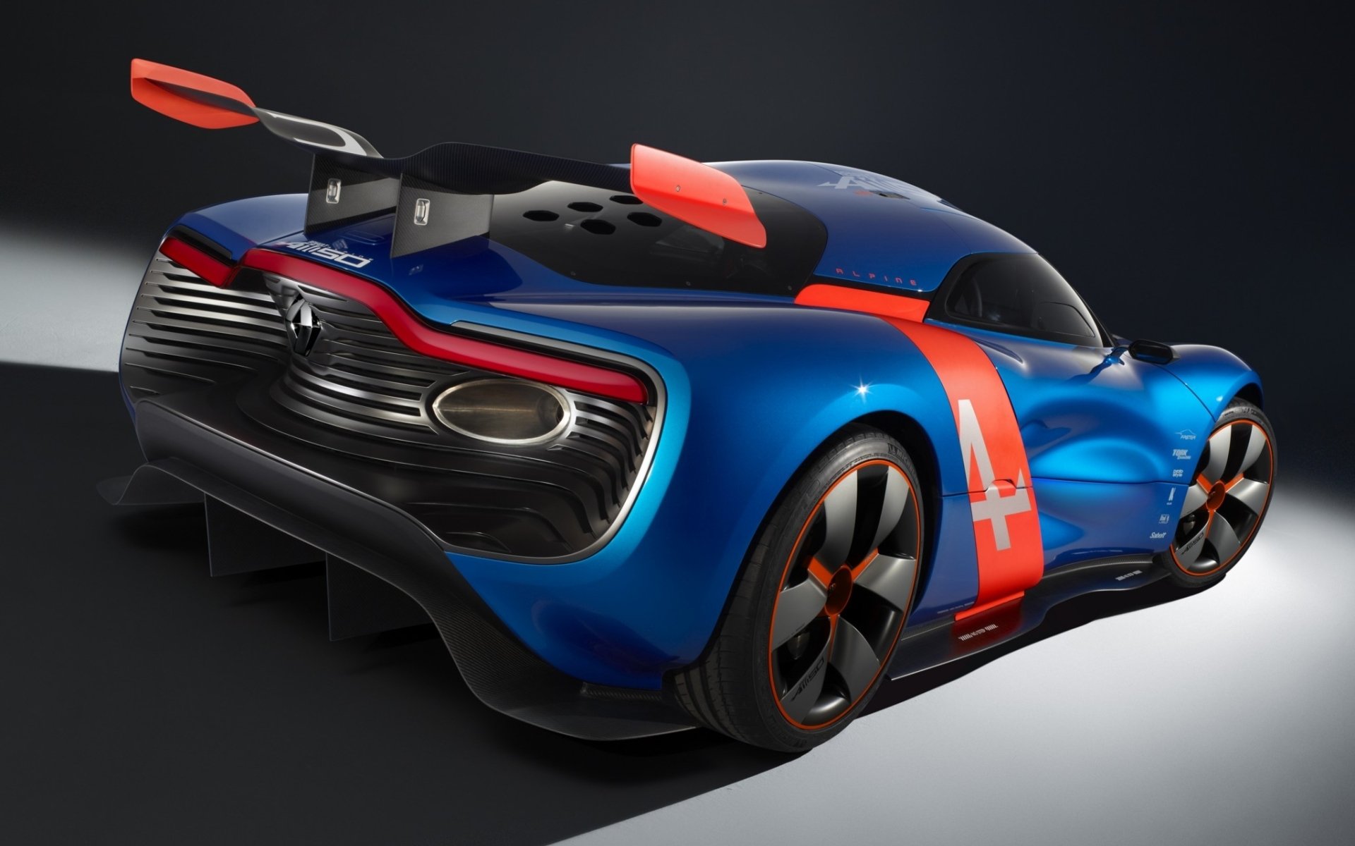 renault alpine a110-50 концепция рено алпайн концепт вид сзади спойлер антикрыло