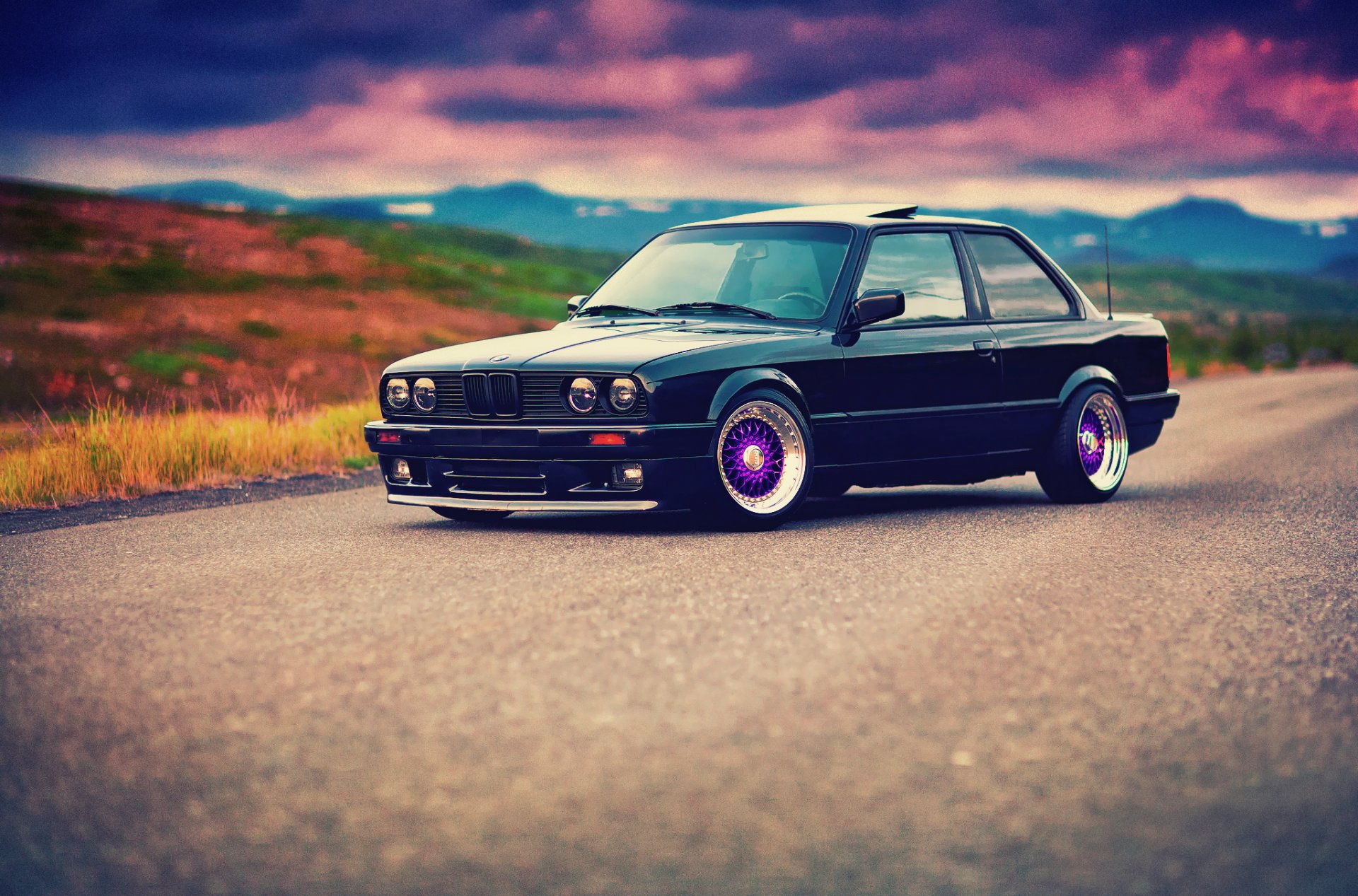 bmw série 3 e30 325i bbs avant noir