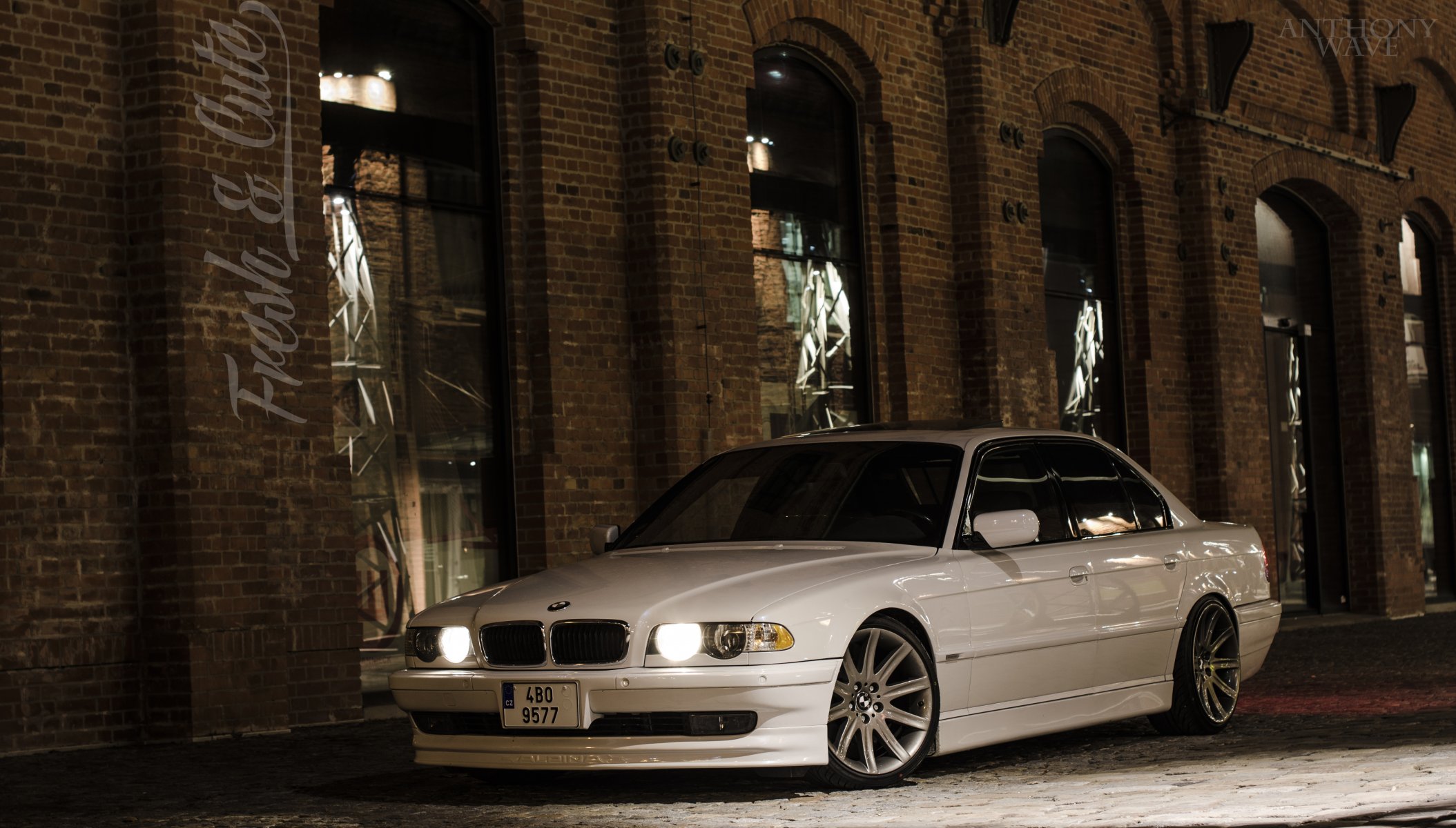 bmw 740 e38 boomer seven white