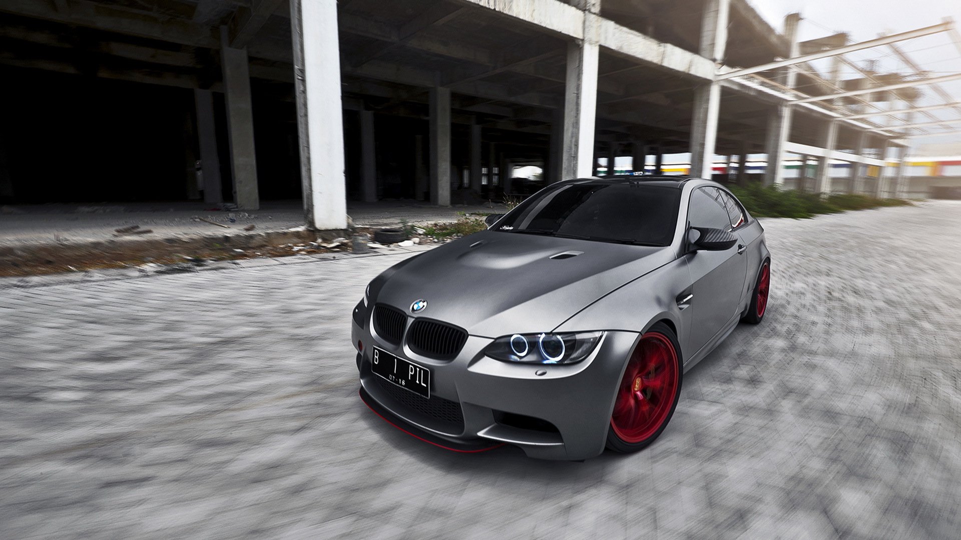 bmw m3 bmw tuning grau front bb