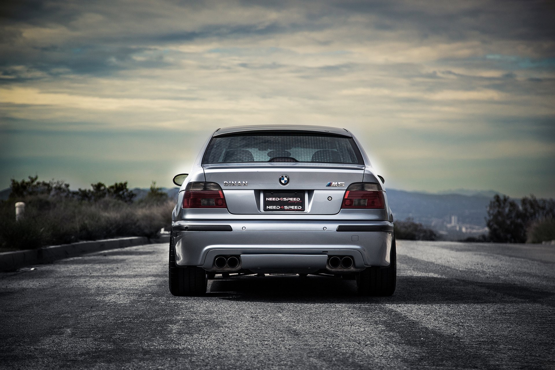 bmw m5 e39 azul bmw azul trasero sombra carretera árboles espiga