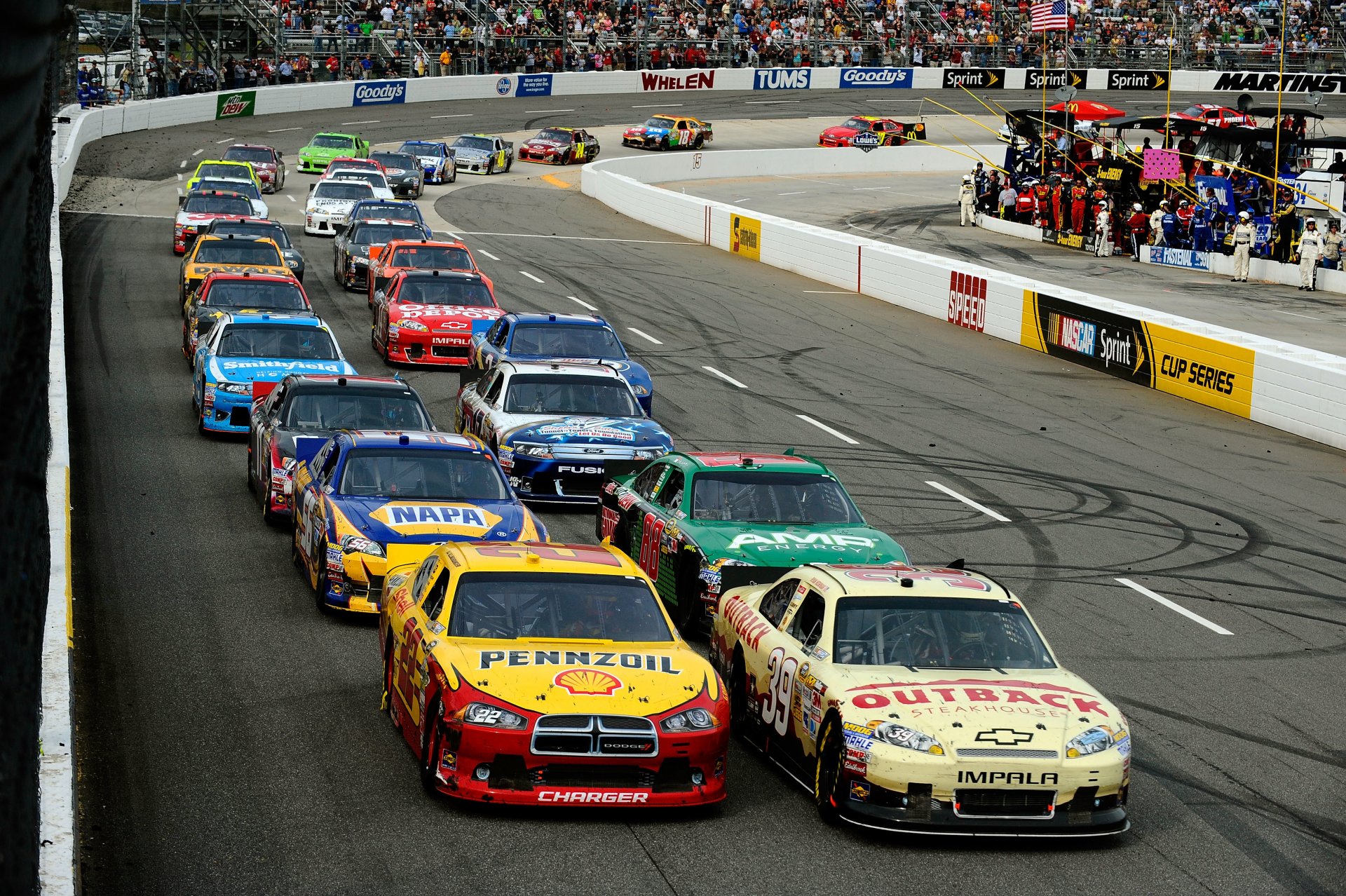 nascar nascar course voitures beaucoup esquiver ford toyota chevrolet