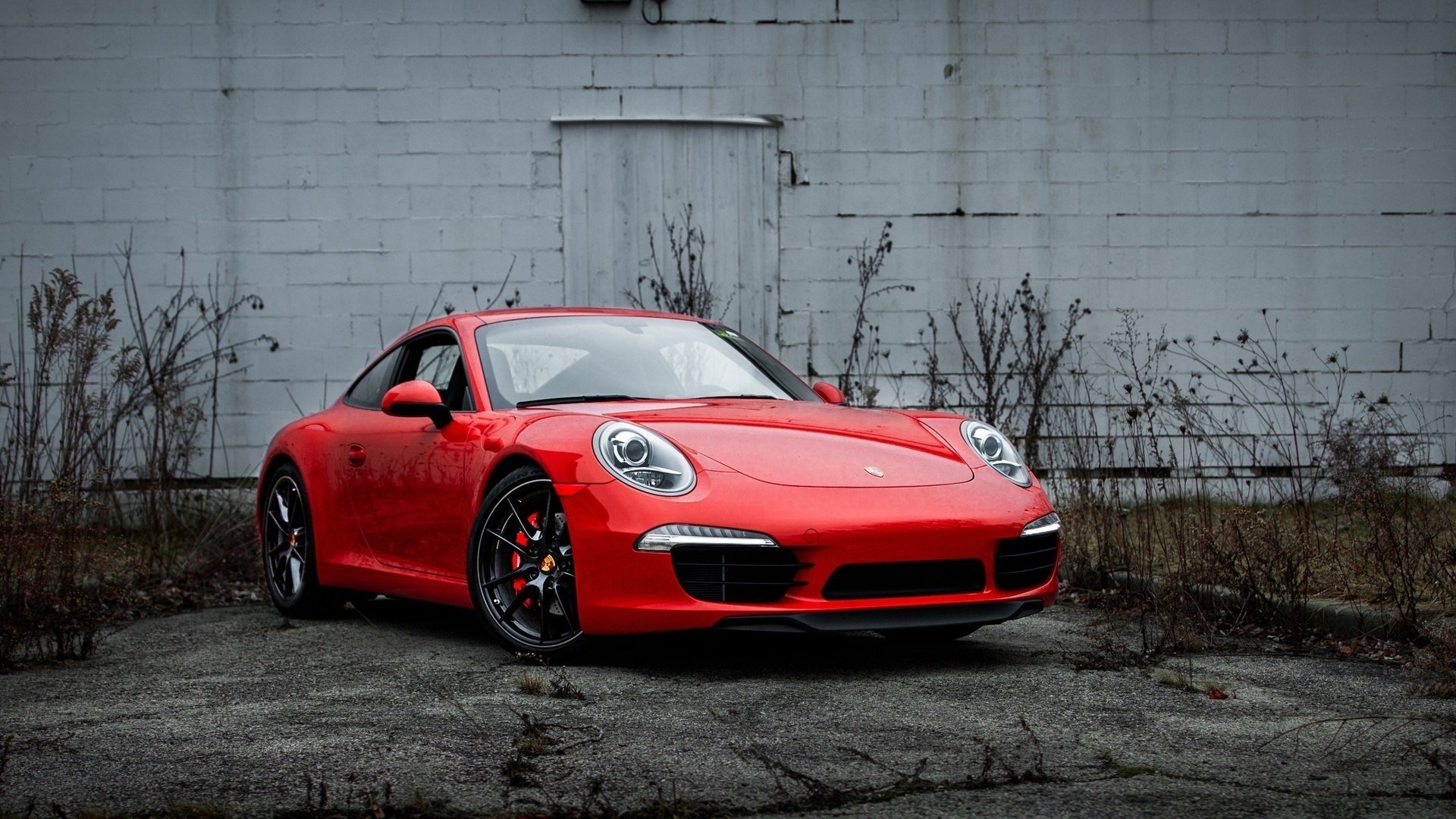 porsche 911 porsche supercar wall red