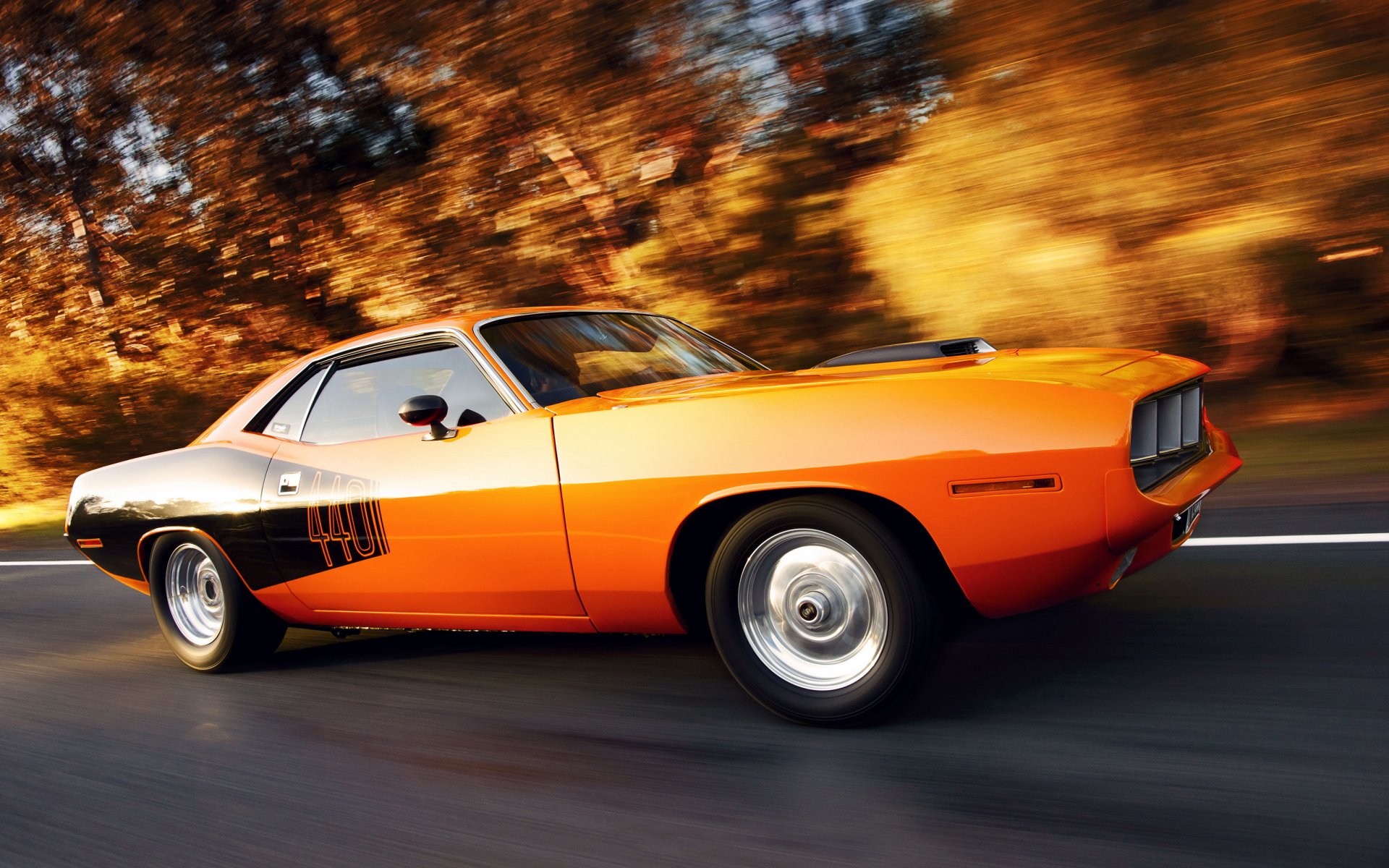 plymouth cuda muscle car plymouth en mouvement